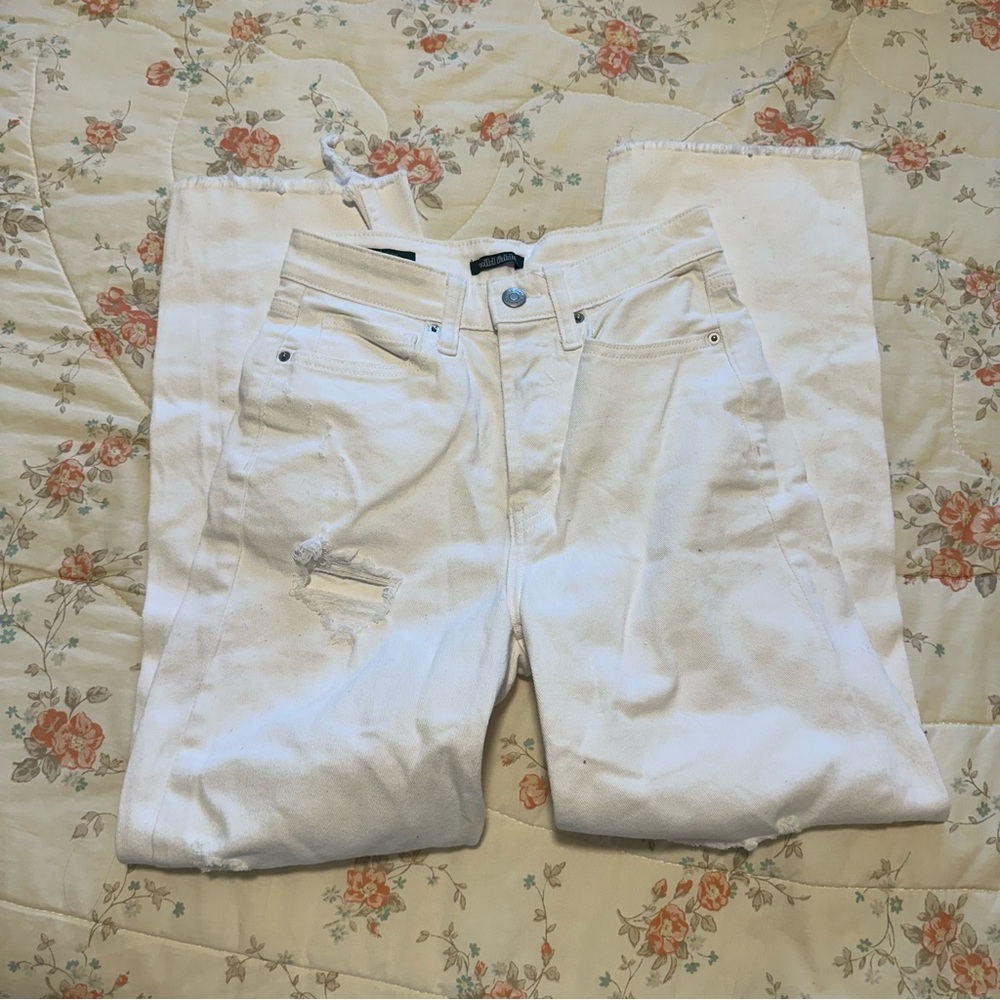 White Distressed Target Jeans - Picture 2 of 3